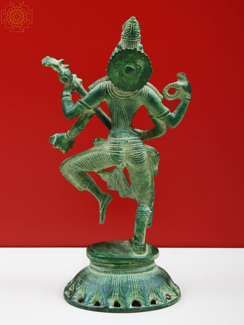 10" Dancing Goddess Saraswati Brass Sculptures | Handmade