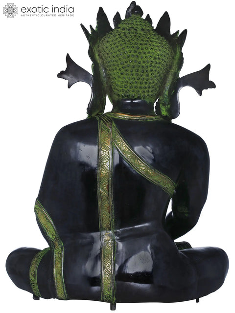 21" Crown Buddha (Tibetan Buddhist) In Brass | Handmade | Made In India