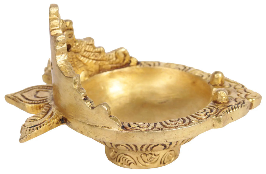 2" Small Brass Lamp Idol Handmade