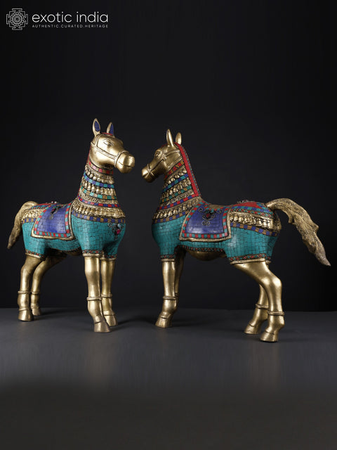 Pair of Decorated Horses