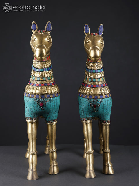 Pair of Decorated Horses