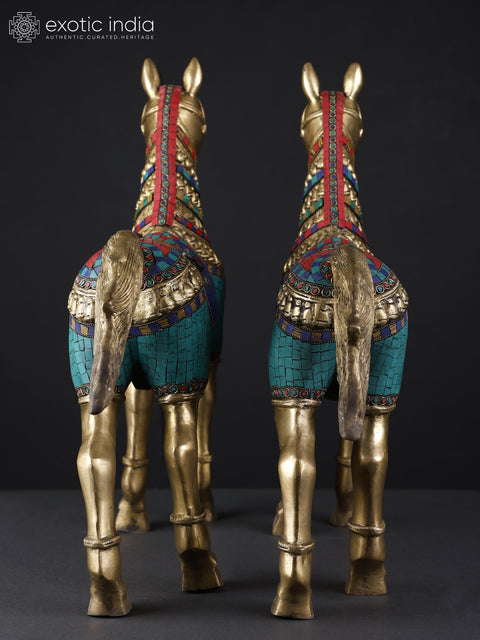 Pair of Decorated Horses