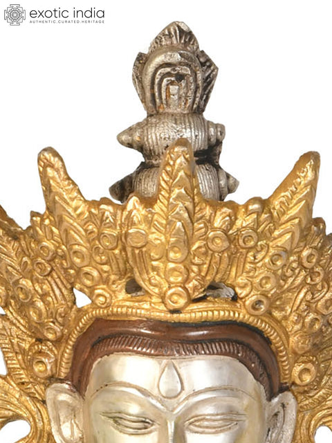 14" Tibetan Buddhist Deity Amitabha The Buddha of Infinite Life In Brass | Handmade | Made In India