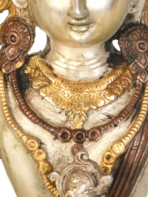 14" Tibetan Buddhist Deity Amitabha The Buddha of Infinite Life In Brass | Handmade | Made In India