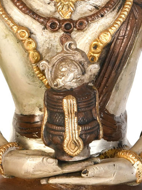 14" Tibetan Buddhist Deity Amitabha The Buddha of Infinite Life In Brass | Handmade | Made In India
