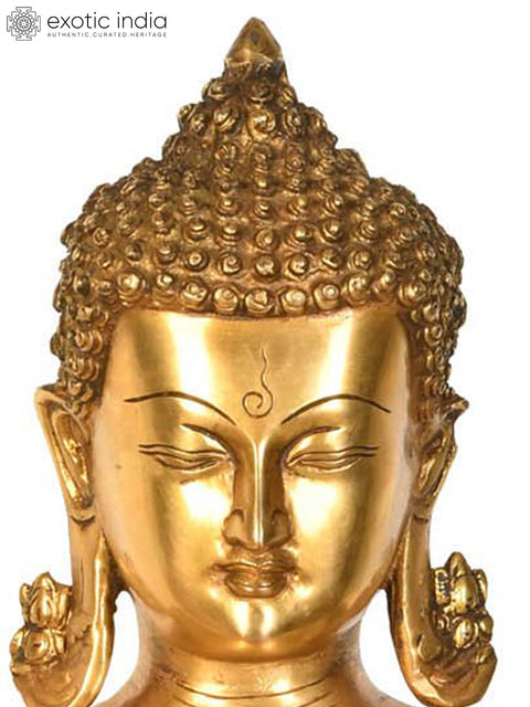 18" Lord Buddha Preaching His Dharma (Tibetan Buddhist) In Brass | Handmade | Made In India