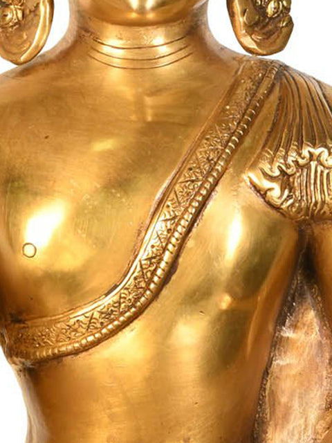18" Lord Buddha Preaching His Dharma (Tibetan Buddhist) In Brass | Handmade | Made In India