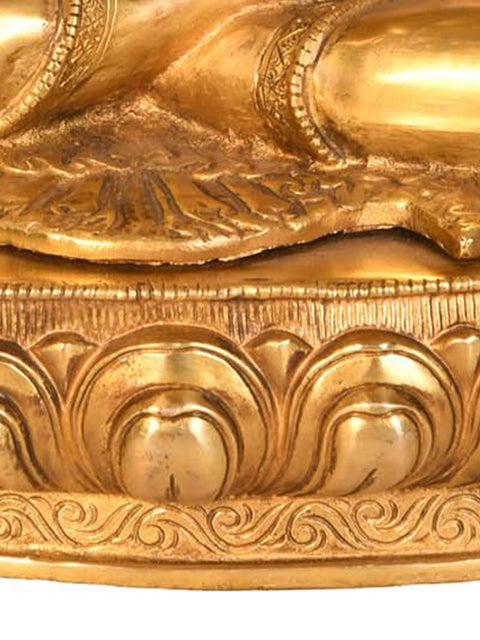 18" Lord Buddha Preaching His Dharma (Tibetan Buddhist) In Brass | Handmade | Made In India