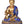 16" Bhishajyaguru Brass Statue with Blue Inlay – Handmade Tibetan Buddhist Deity Idol