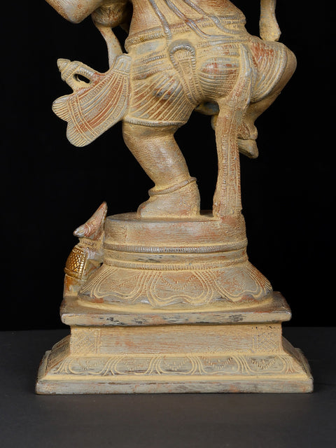 13" Dancing Ganesha In Brass | Handmade | Made In India