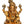 11" Turbaned Ganesha Enjoying Modak In Brass | Handmade | Made In India
