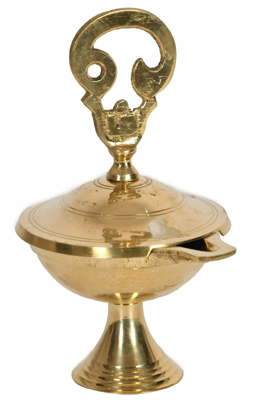 Tamil Om Brass Oil Lamp