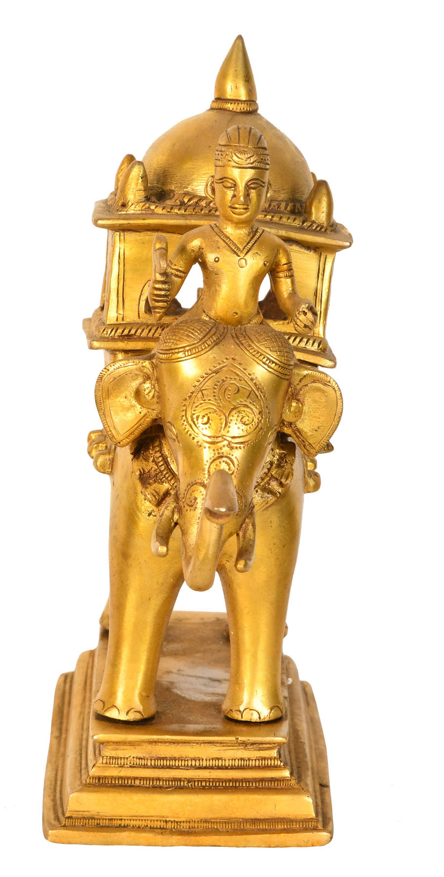 Brass Elephant Palki Statue Home Decor