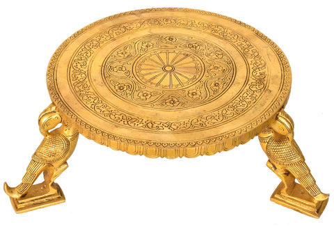 Ritual Chowki with Parrot Legs