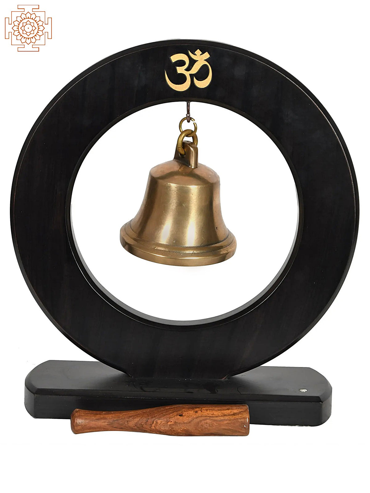Bell on a Wooden Stand with Mallet