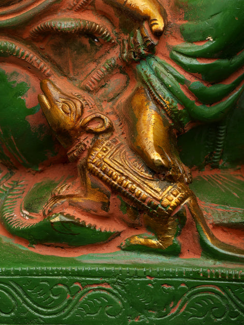 10" Kamalasana Ganesha In Brass | Handmade | Made In India
