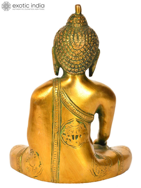 7" Lord Buddha (Tibetan Buddhist) In Brass | Handmade | Made In India