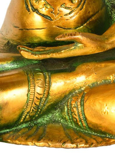 7" Lord Buddha (Tibetan Buddhist) In Brass | Handmade | Made In India