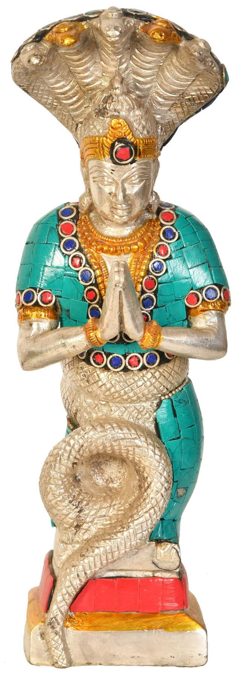 9" Brass Patanjali Statue - Founder of Yoga System | Handmade | Made in India