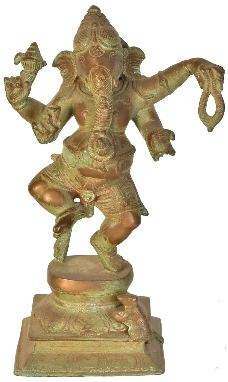 Dancing Ganesha Handmade Brass Statue