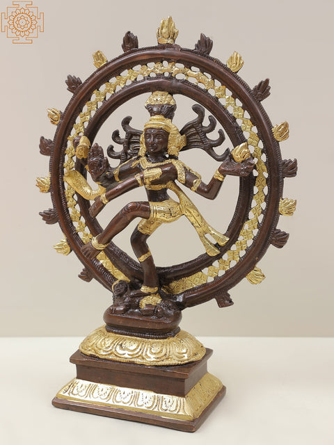 12" Lord Shiva as Nataraja | Handmade Brass Statue