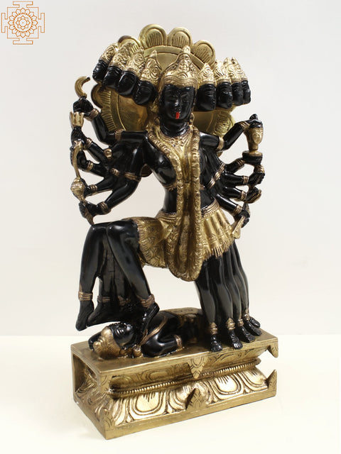 Handmade Goddess Mahakali Brass Statue – Divine Energy Sculpture | Made in India