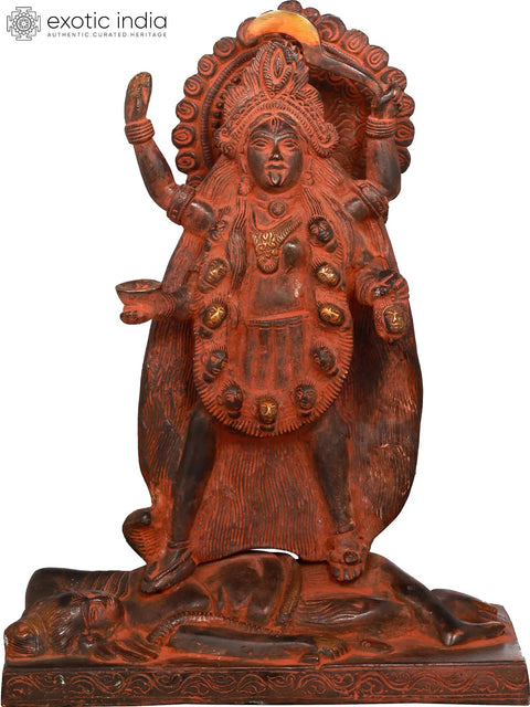 Kali as Bhairavi Brass Statue | Handmade | Made In India