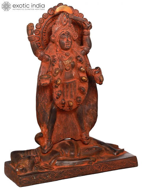 Kali as Bhairavi Brass Statue | Handmade | Made In India
