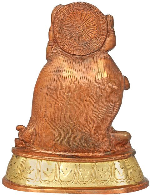 7" Monotone Kali of Powerful Stance | Handmade Brass Statue | Made in India