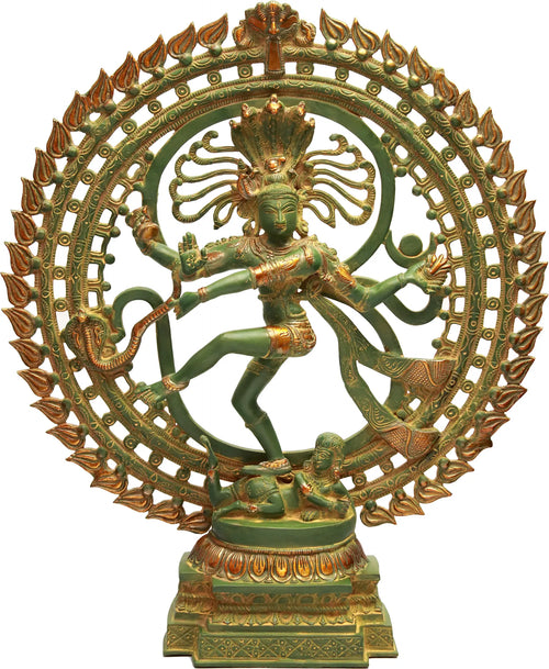 23" Nataraja Brass Statue Handmade Home Decor