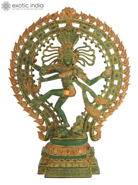 22" Lord Shiva as Nataraja Brass Statue – Handmade Divine Sculpture | Made in India