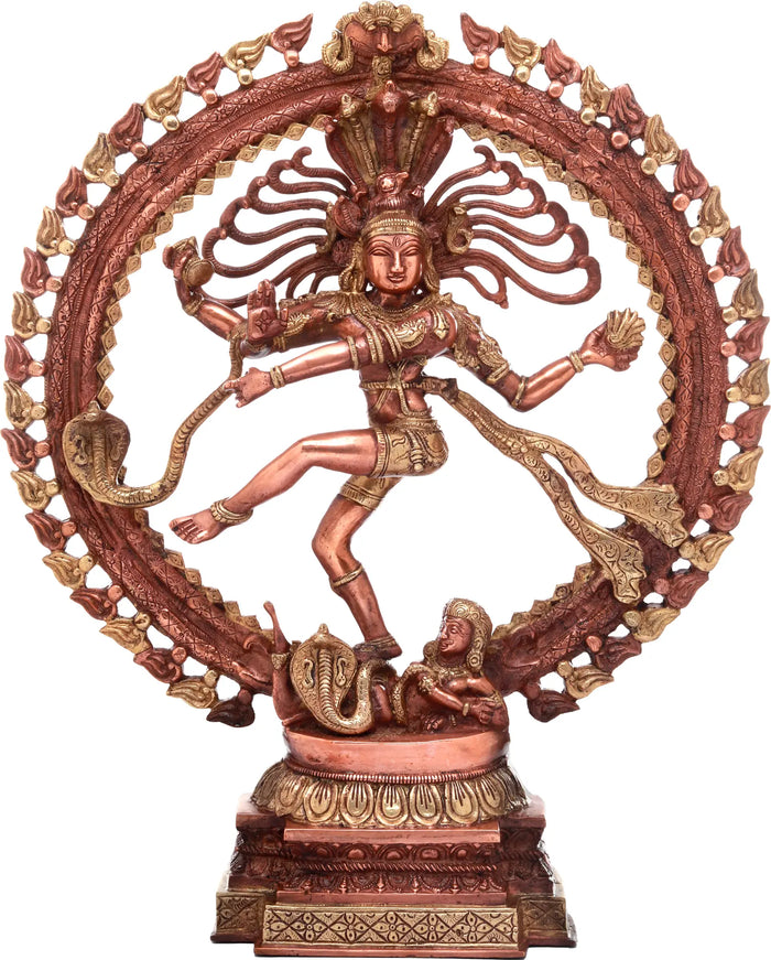 22" Handmade Lord Shiva Nataraja Brass Sculpture