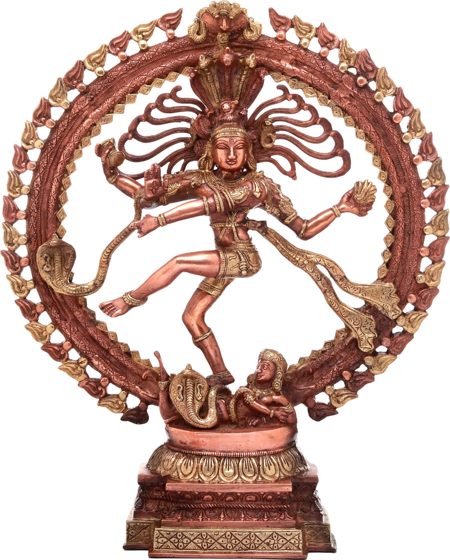 22" Handmade Lord Shiva Nataraja Brass Sculpture