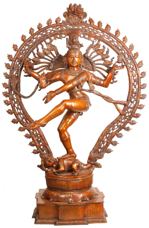 54" Nataraja - Large Size In Brass | Handmade | Made In India