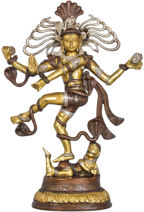 21" Lord Shiva Nataraja Handmade Brass Statue