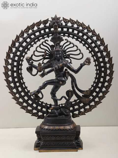 28" The Ultimate Representation of Bhagawan Shiva’s Power – Nataraja Brass Statue | Handmade