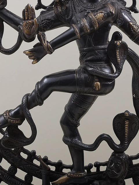 28" The Ultimate Representation of Bhagawan Shiva’s Power – Nataraja Brass Statue | Handmade