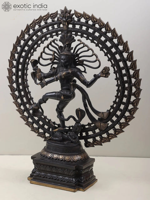 28" The Ultimate Representation of Bhagawan Shiva’s Power – Nataraja Brass Statue | Handmade