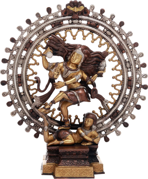 17" Handmade Shiva Nataraja Brass Statue