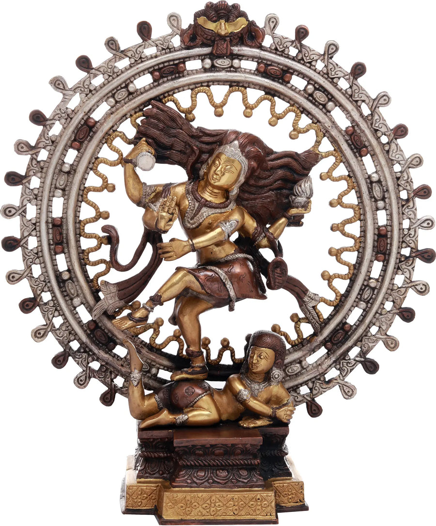 17" Handmade Shiva Nataraja Brass Statue