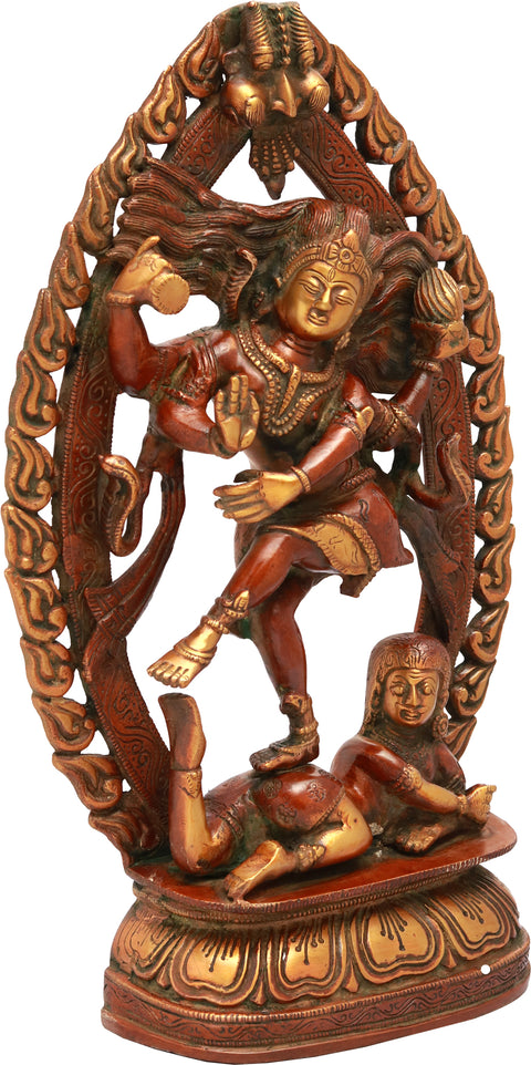 16" The Dancing Shiva In Brass | Handmade | Made In India