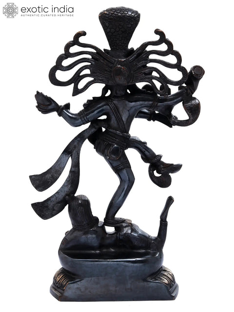 14" Divinity of Nataraja's Tandava – Exquisite Handmade Brass Statue | Divine Energy