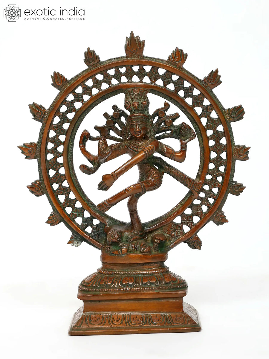 8" Nataraja Handmade Brass Statue for Home Decor
