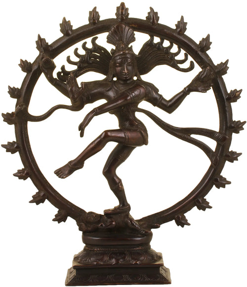 11" Nataraja Handmade Brass Statue for Home Decor