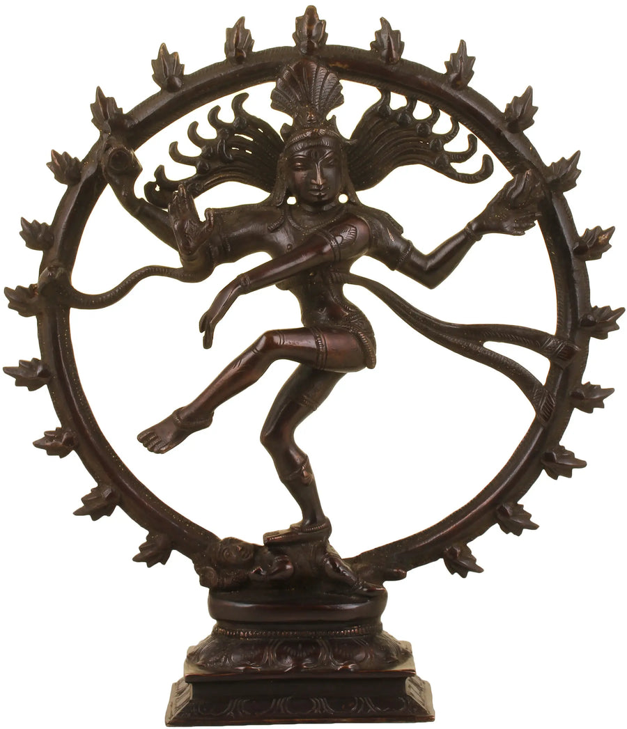 11" Nataraja Handmade Brass Statue for Home Decor
