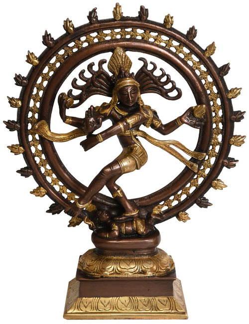 13" Nataraja Handmade Brass Statue for Home Decor