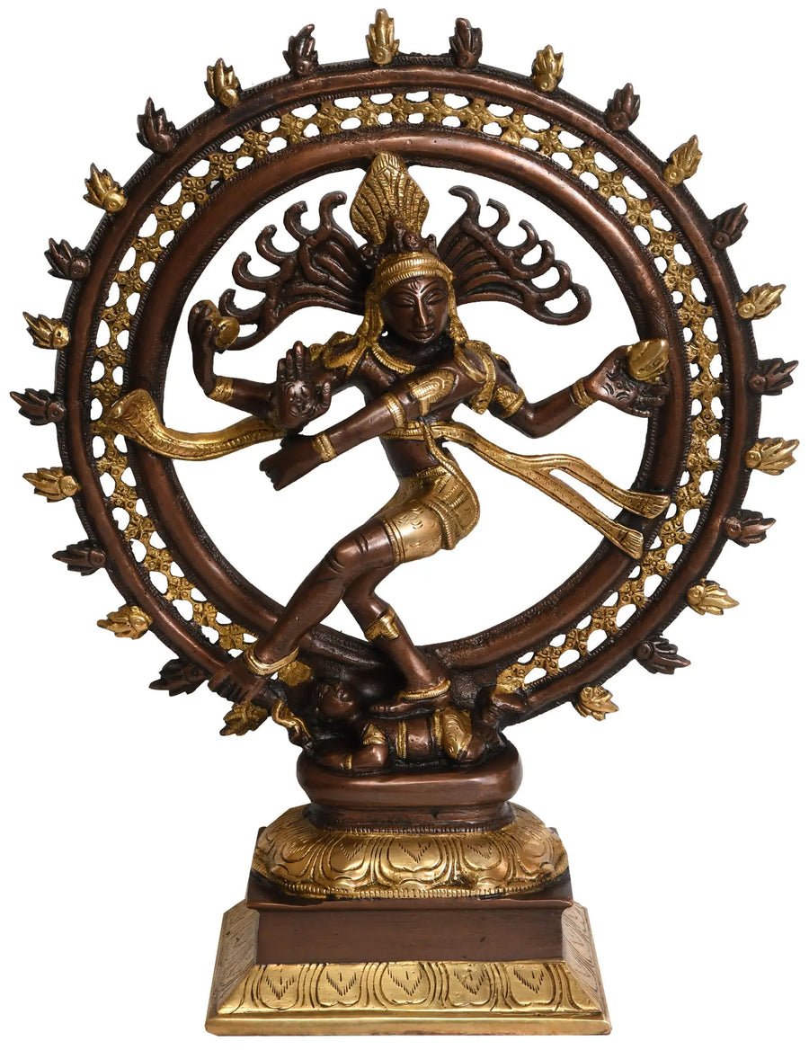 13" Nataraja Handmade Brass Statue for Home Decor