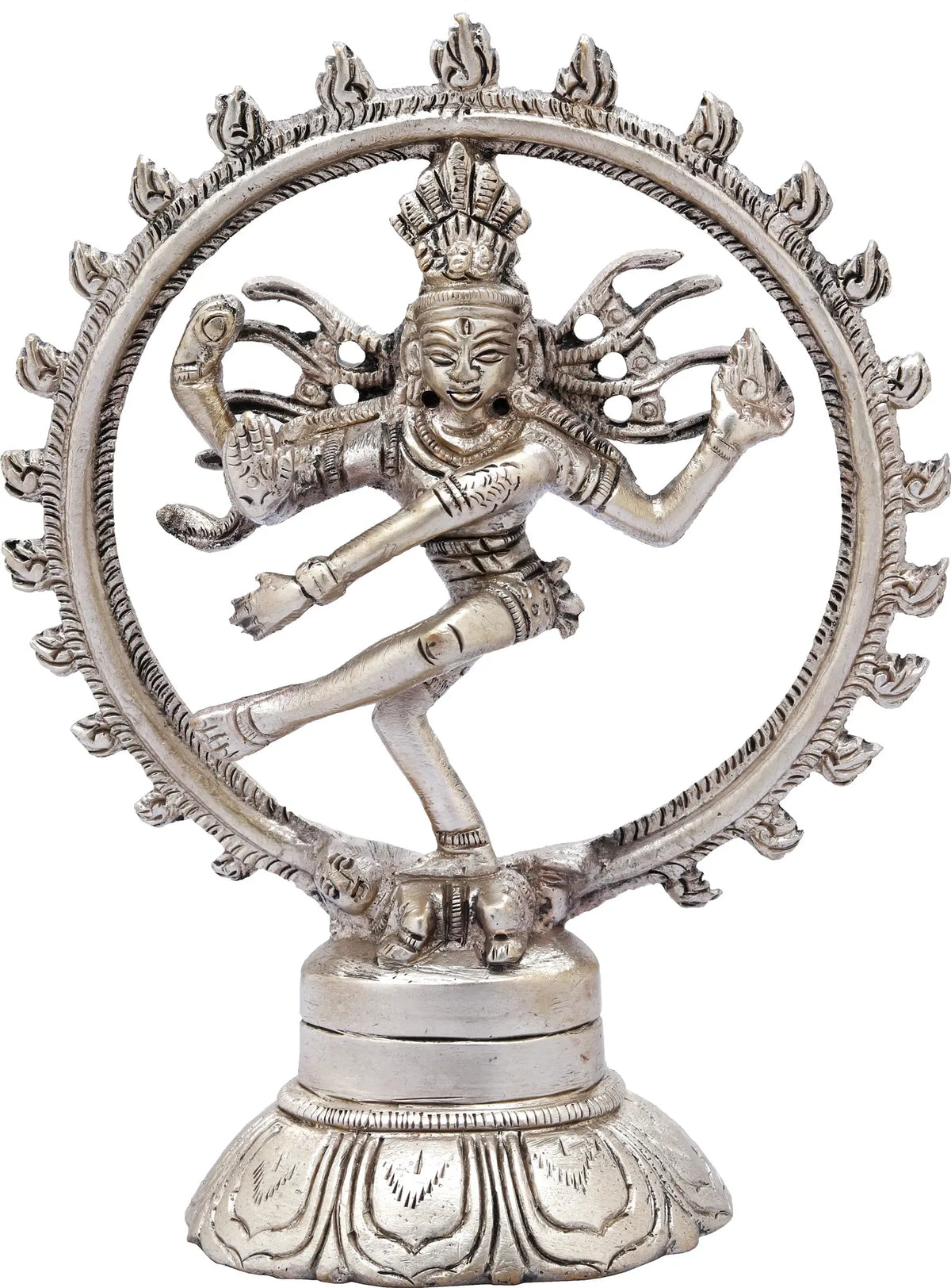 5" Nataraja Statue In Brass | Handmade | Made In India