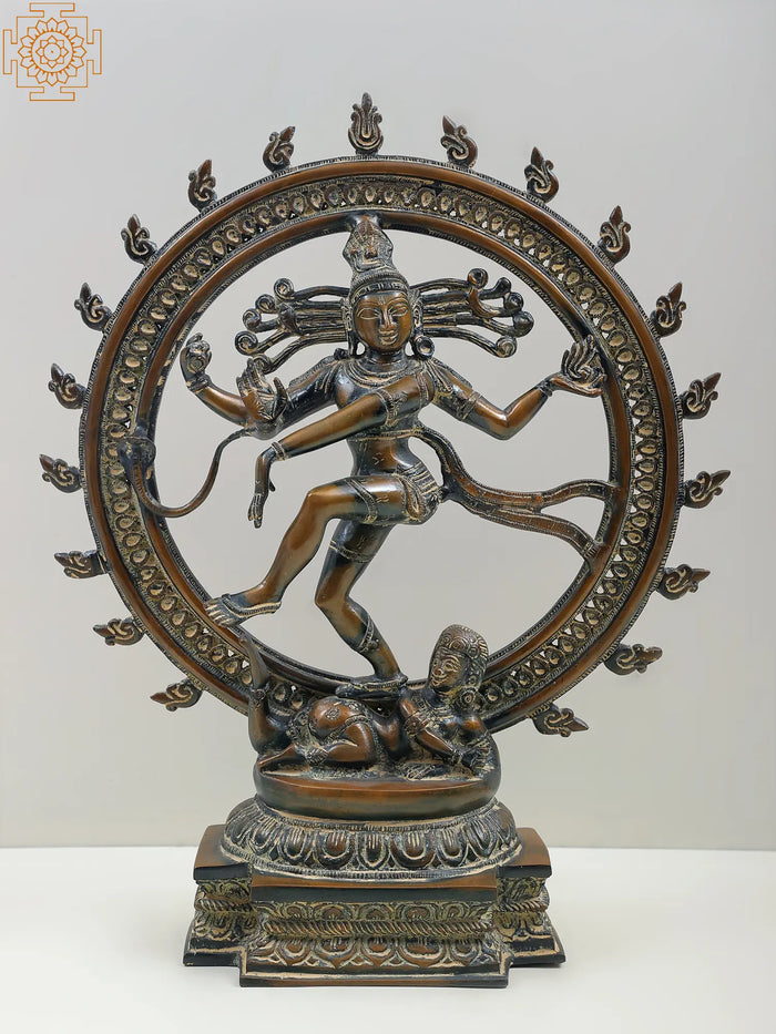 18" Nataraja Handmade Brass Statue for Pooja