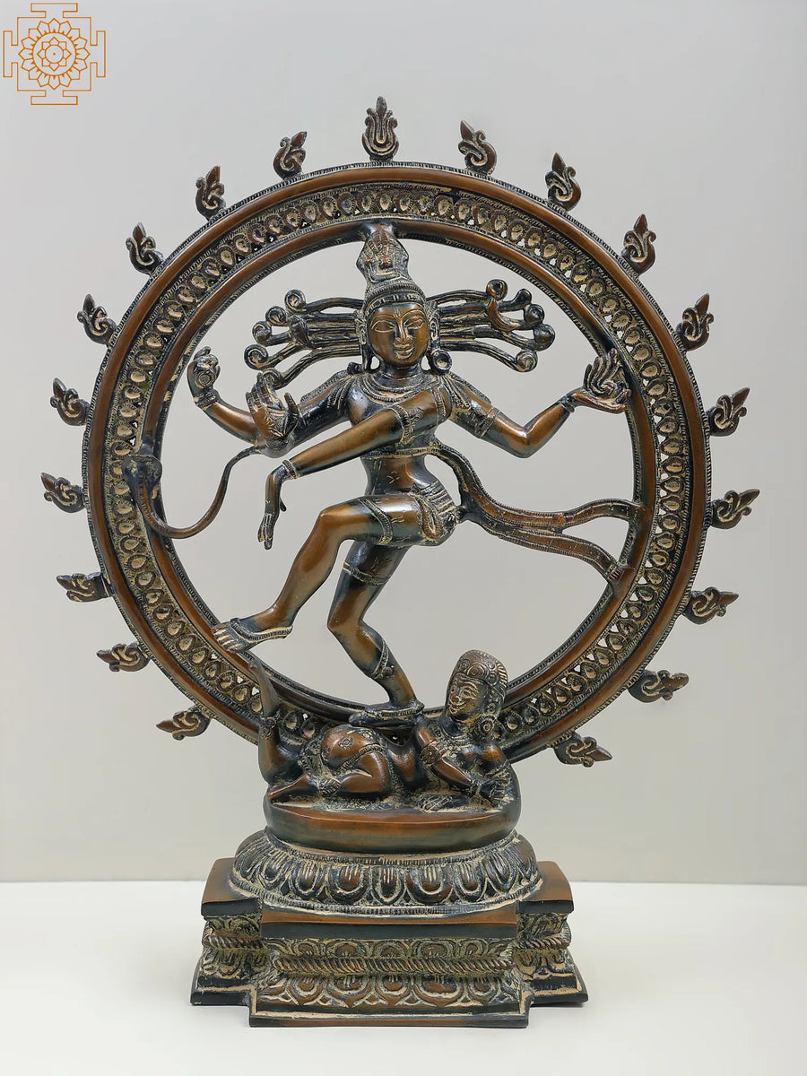 18" Nataraja Handmade Brass Statue for Pooja